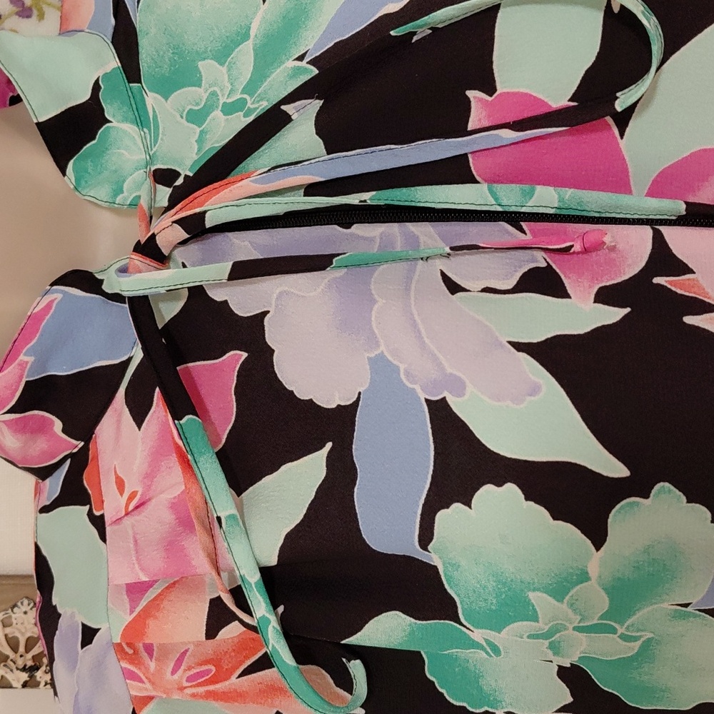 Vintage 80s Keyloun By David Gordon Housedress Ho… - image 3